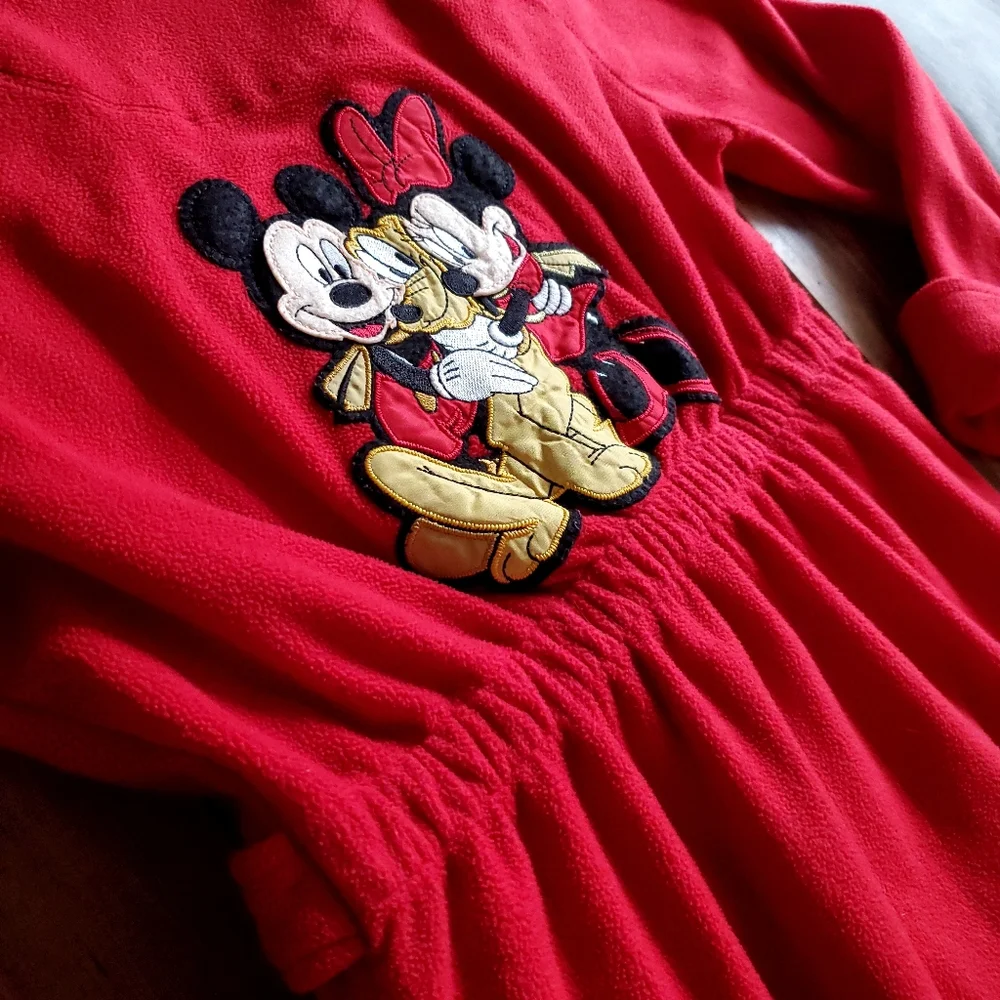 Disney Mickey Red Fleece Robe Junior Size Large